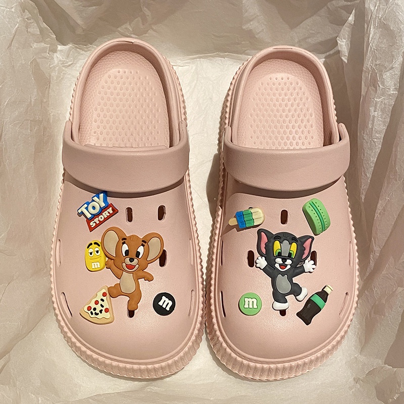 FEIJIANU dép Cross dép sandal nữ giày đi biển đáng yêu thoải mái 27Z23070713