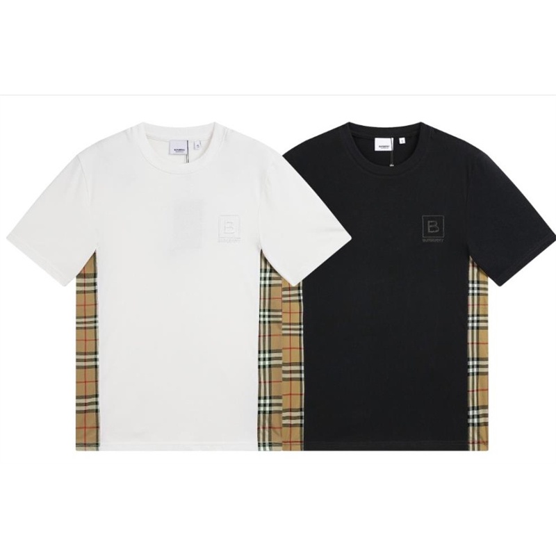 Áo Thun Cotton Ngắn Tay Thêu Chữ BU8R51623RY Plus Size Unisex