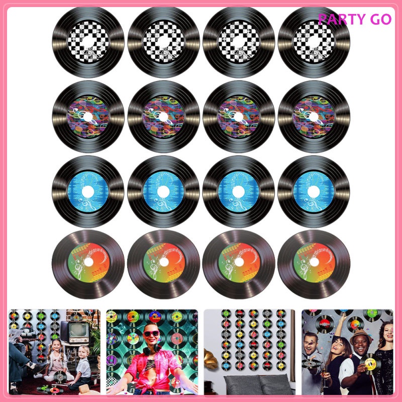 Set 16 Đề Can Vinyl Trơn Hình Tượng Tiếng Pháp Trang Trí Tường / Cửa DJ / Ngoài Trời