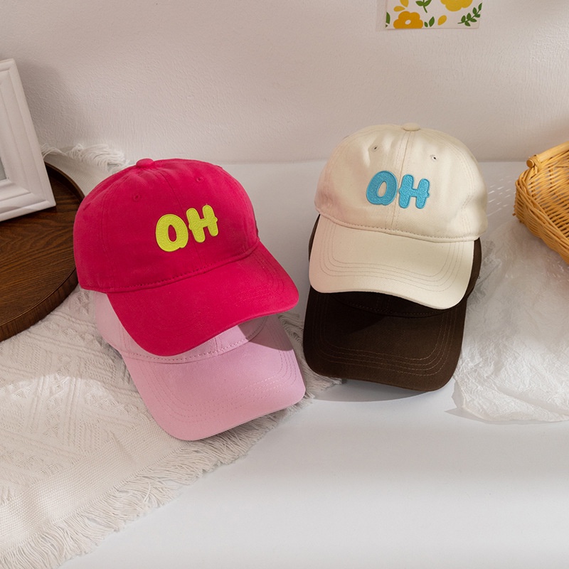 Mũ Lưỡi Trai Thêu Chữ OH Phong Cách Hàn Quốc Cho Bé