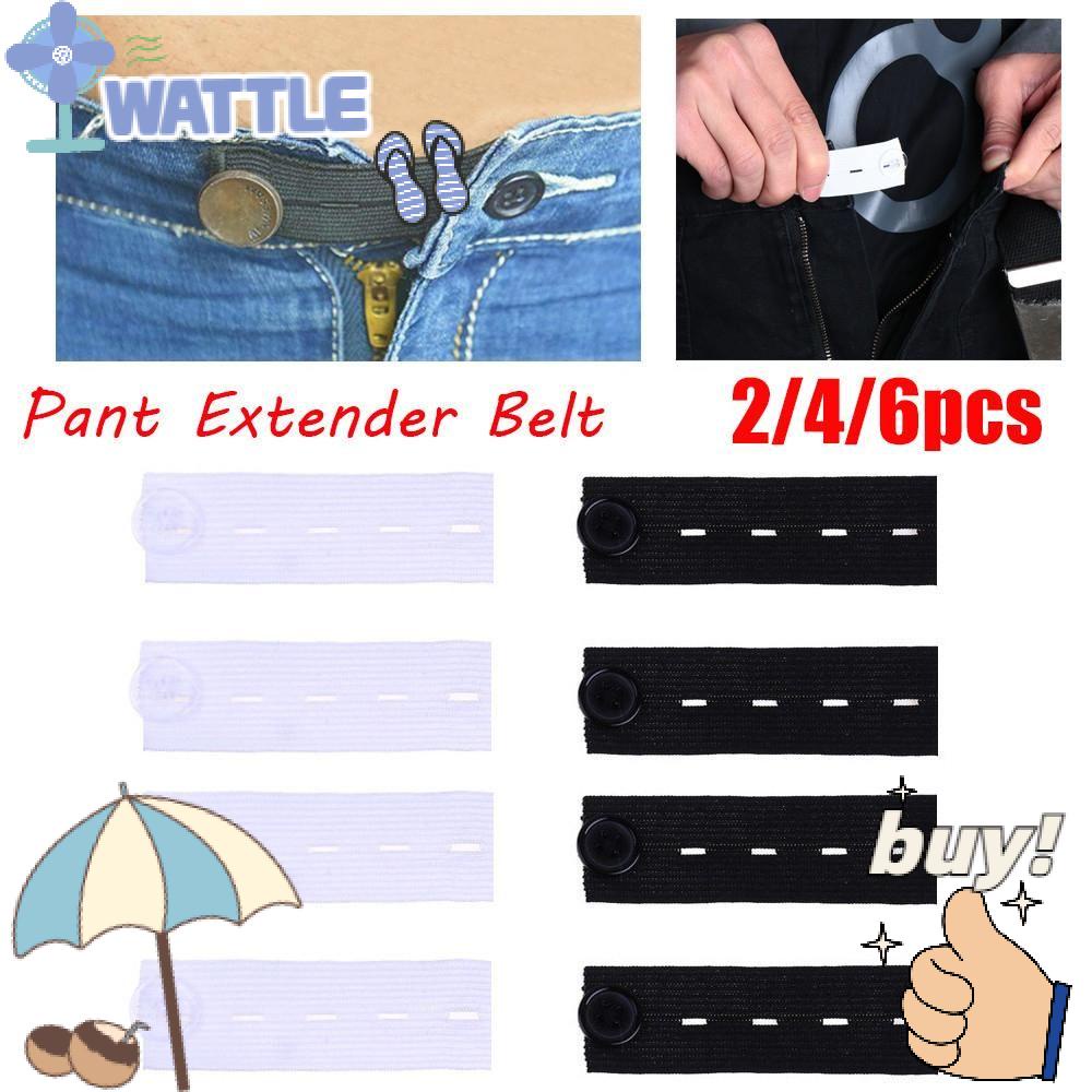 WTTLE Set 2 / 4 / 6 Nút Nới Rộng Thắt Lưng Quần Jean Tiện Lợi