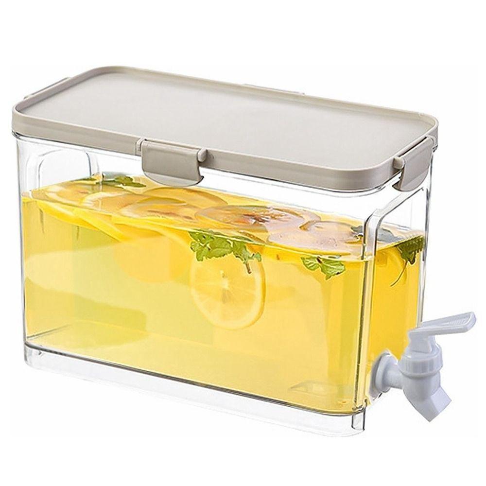 BORAG Bình Đựng Nước Lạnh Trong Suốt Dung Tích 3.9L Có Vòi Rót Tiện Dụng Cho Tủ Lạnh