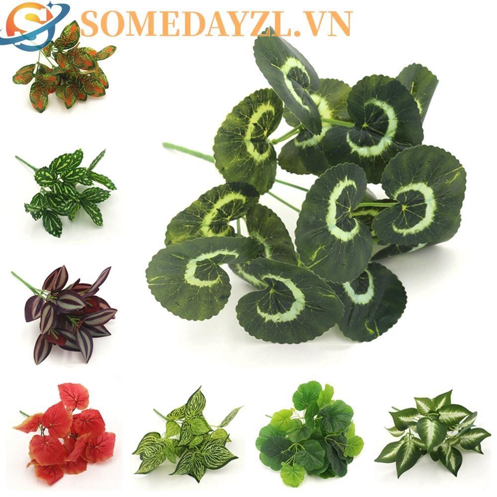 SOMEDAYZL Bộ 5 Cây Cỏ Xanh Nhân Tạo Dùng Trang Trí Nhà Cửa / Tiệc Cưới