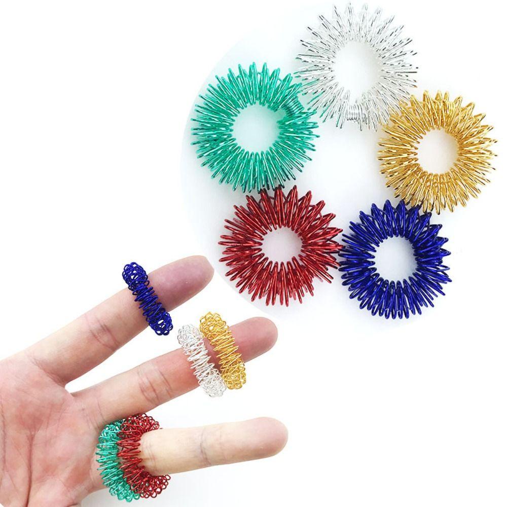 LUOL Nhẫn Bấm Huyệt Mini Bằng Thép Tinh Tế Chống Căng Thẳng