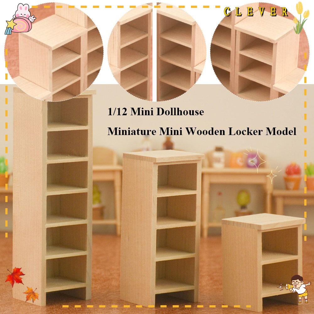 CLEVER Mô Hình Tủ Gỗ Mini Trang Trí Nhà Búp Bê