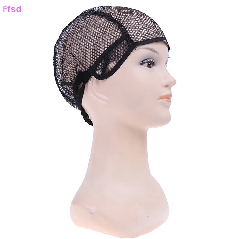 {Ffsd} Mũ Dệt Lưới Trùm Tóc Giả Toàn Thân Màu Đen Làm Từ Vải Ren Dệt * Hàng Bán Chạy