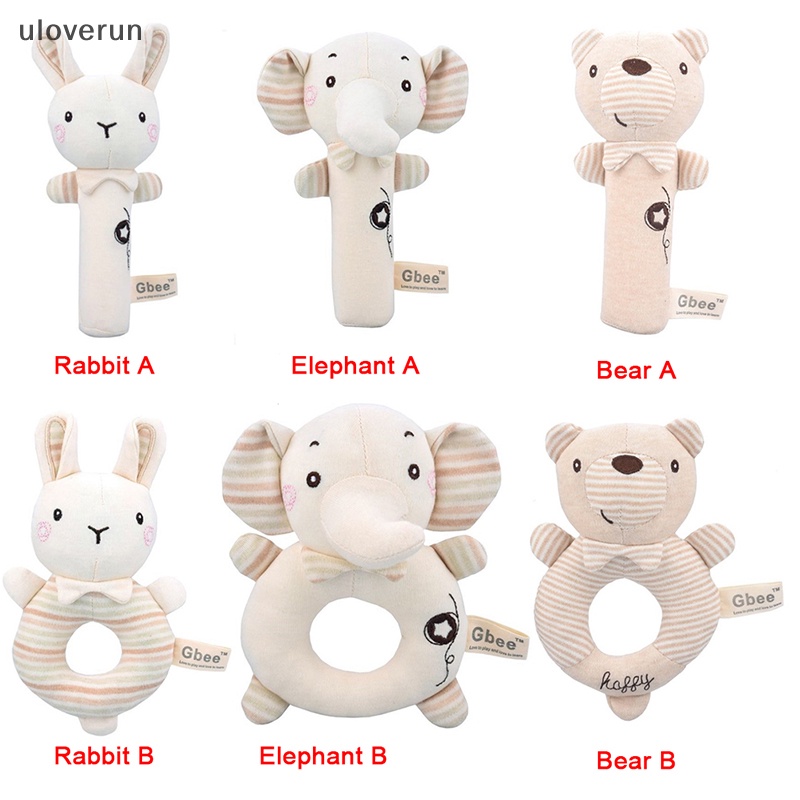 Lục Lạc Cầm Tay Hình Thú Nhồi Bông Mềm Mại Dễ Thương Cho Bé