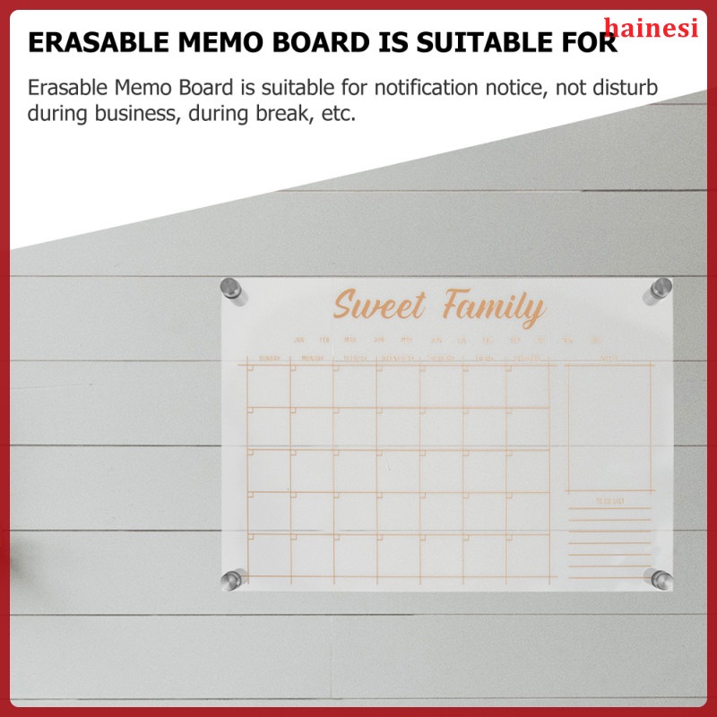 Lịch Treo Tường Bằng Acrylic Dùng Trang Trí Văn Phòng / Tủ Lạnh