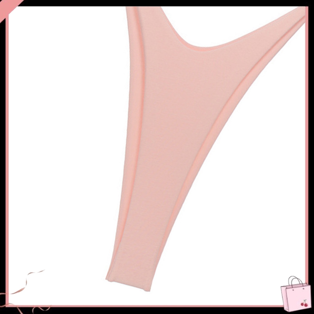 {Soltweter} Quần Lót Dây Đôi Lưng Thấp Co Giãn Màu Trơn Gợi Cảm Cho Nữ Mặc Bikini Phong Cách