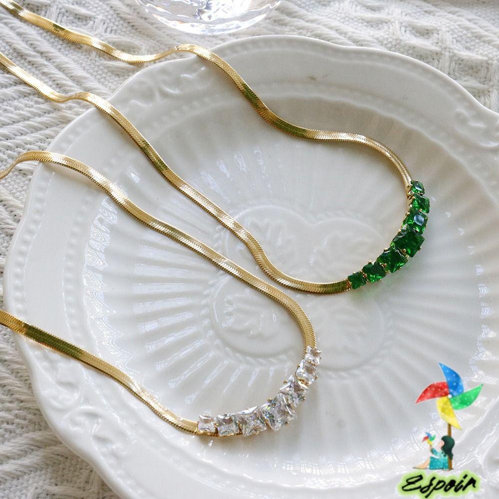 ESPO Vòng Cổ Choker Dây Xích Rắn Bằng Thép Không Gỉ 316L
