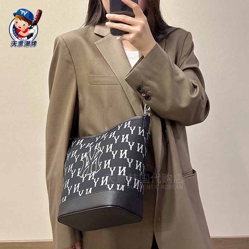 Túi Đeo Vai Vải Canvas Thêu Nhãn Lớn Yankees Presbyopic Thời Trang Đường Phố Mới