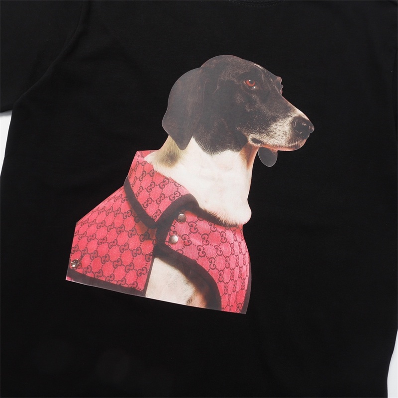Áo Thun Tay Ngắn Cổ Tròn In Họa Tiết Chú Chó Lớn Thời Trang Cho Nam Và Nữ G33