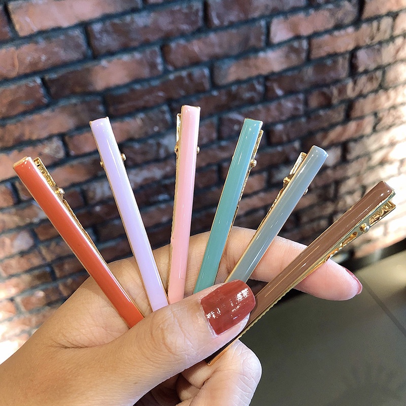Set 2 Kẹp Tóc Kim Loại Phong Cách Hàn Quốc Mới