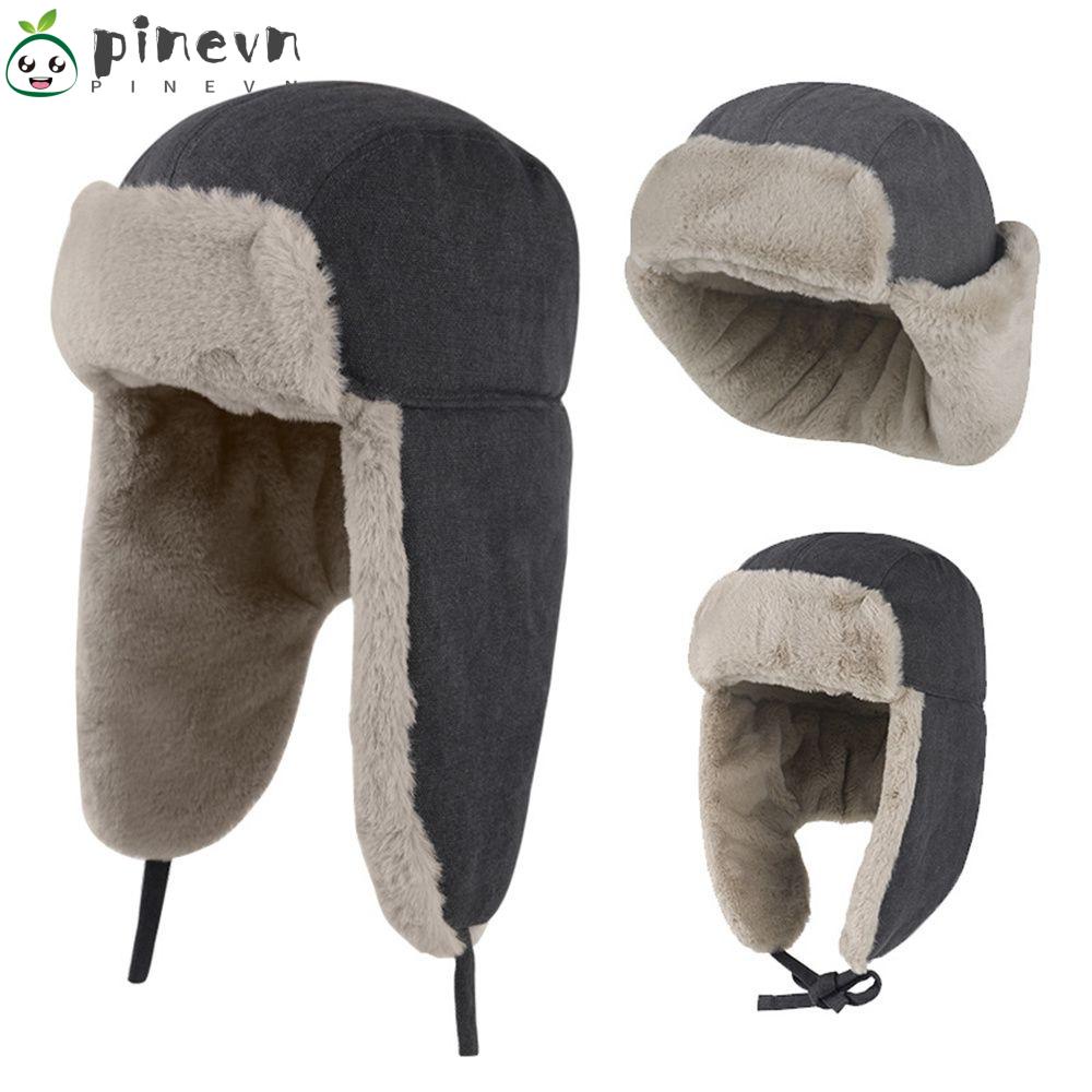 PINEVN Mũ Lông Giả Che Tai Giữ Ấm Chống Gió Mùa Đông Cho Nam Nữ
