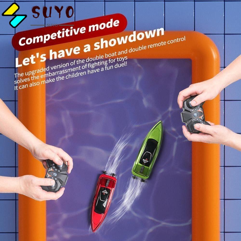 SUYO Thuyền Đua Tốc Độ Cao Mini Bằng Nhựa 2.4G Dành Cho Bé