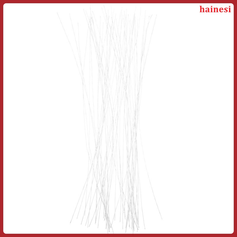 Bộ 50 Cuộn Dây Quấn Bó Hoa Khô Nhân Tạo Màu Trắng Dùng Để Trang Trí