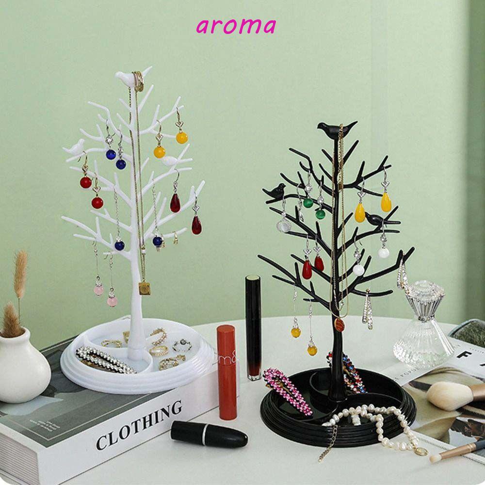AROMA Giá Đỡ Trưng Bày Trang Sức Hình Chú Chim Và Cây Độc Đáo