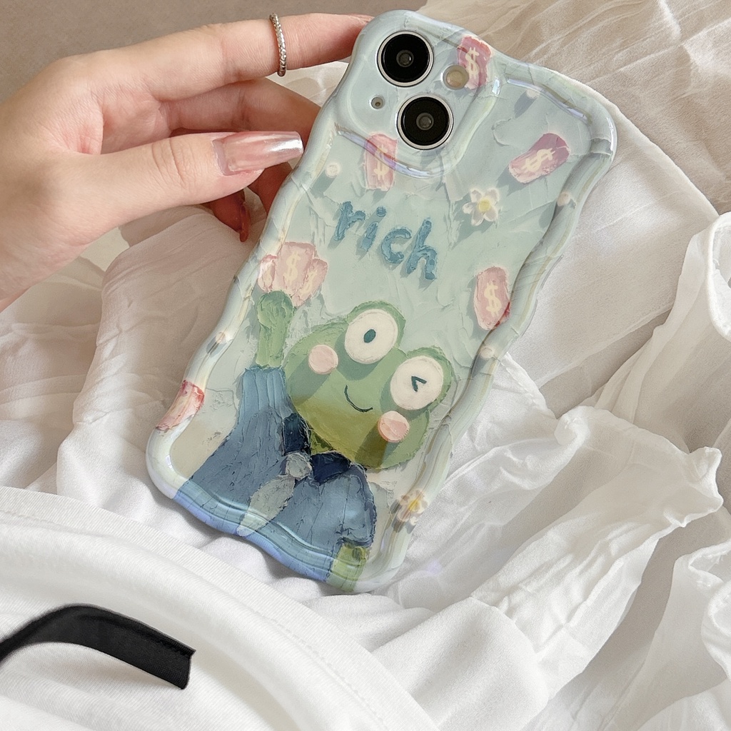 Ốp Điện Thoại TPU Mềm Chống Sốc Họa Tiết Tranh Sơn Dầu Cho IPhone 14 13 12 11 Pro Max