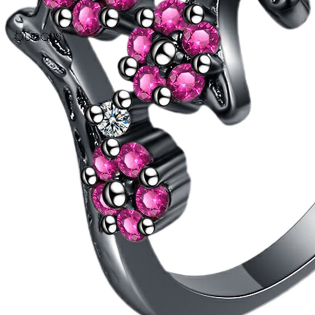 Nhẫn Đồng Dạng Mở Hình Hoa Mận Nở Có Thể Điều Chỉnh