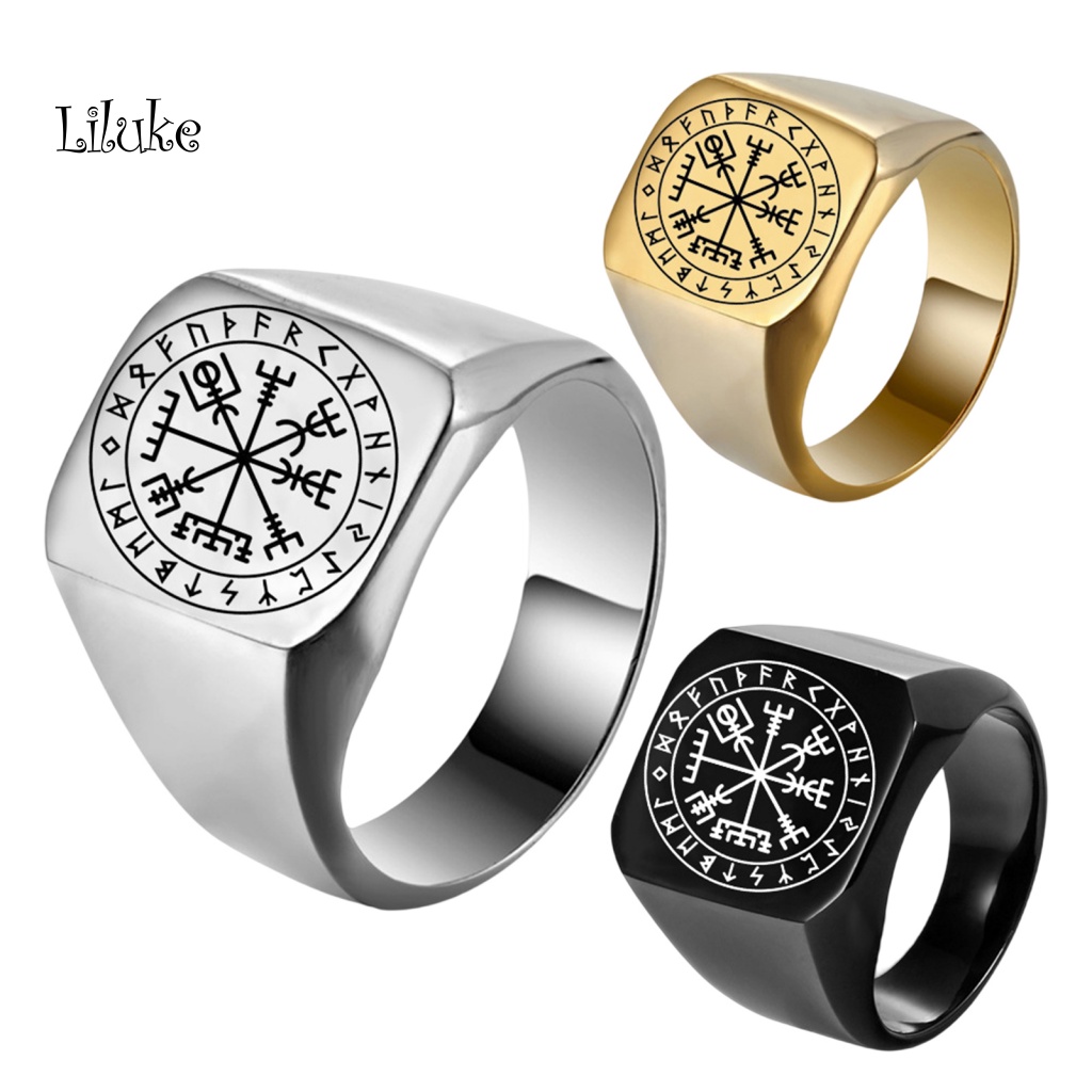 Nhẫn Thép Titan Chạm Khắc Tinh Xảo Cho Nam