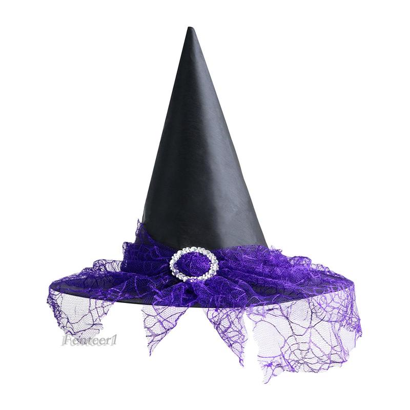 Mũ Phù Thủy Hóa Trang Halloween Cho Người Lớn