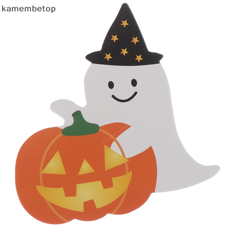 Set 50 Tấm Thẻ Giấy In Hình Kẹo Mút Halloween