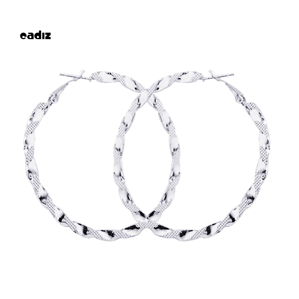 Đôi Khuyên Tai Vòng Tròn Xoắn Thời Trang Cho Nữ