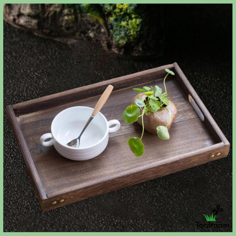 Khay Phục Vụ Thức Ăn Bằng Gỗ Đa Năng Tiện Dụng