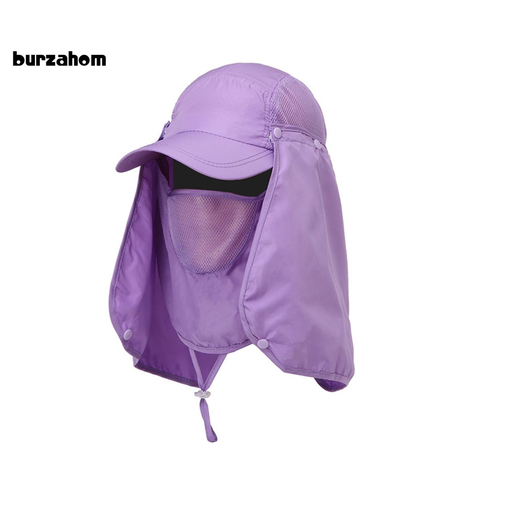 Mũ Lưỡi Trai Có Tấm Che Mặt Và Cổ Chống Nước Chống Tia UV Thoáng Khí Dành Cho Nam Nữ