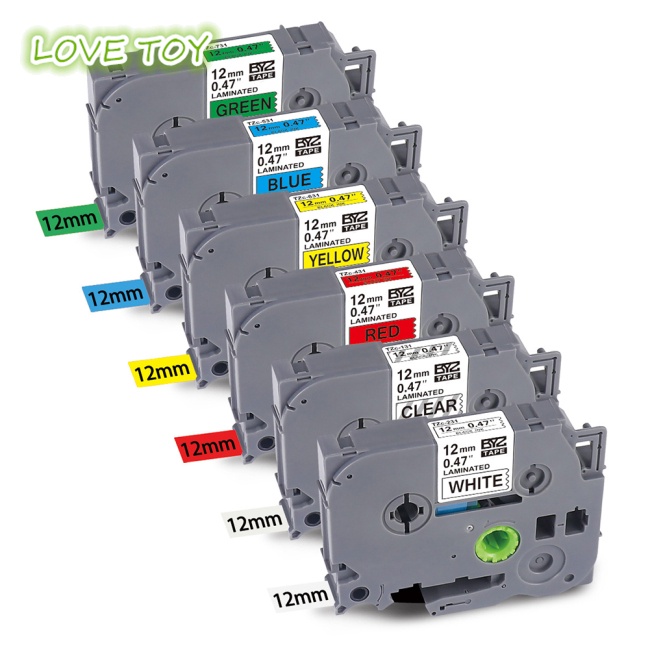 Cuộn Băng Dán Tự Dính 8m X12mm Chuyên Dụng Cho Máy In Nhãn Brother