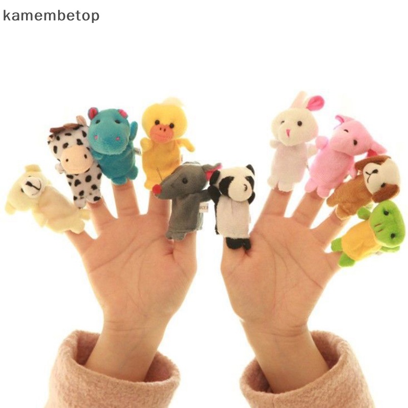 Bộ 10 Con Rối Đeo Ngón Tay Hình Hoạt Hình Dễ Thương