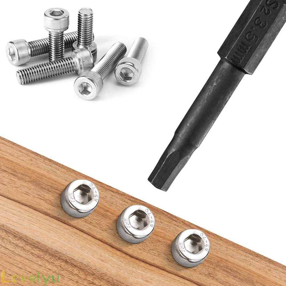 ⭐READY STOCK ⭐10 Pcs Metric Hex Head Bit Set 1/4 inch Diameter Magnetic Screwdriver Bit Set