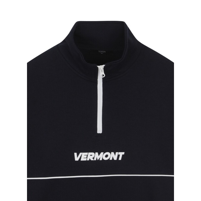 Áo sweater phối màu T0p10 cổ half-zip