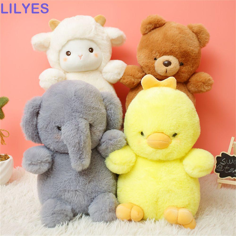 LILYES Thú Nhồi Bông Hình Động Vật Hoạt Hình Siêu Mềm Cho Bé