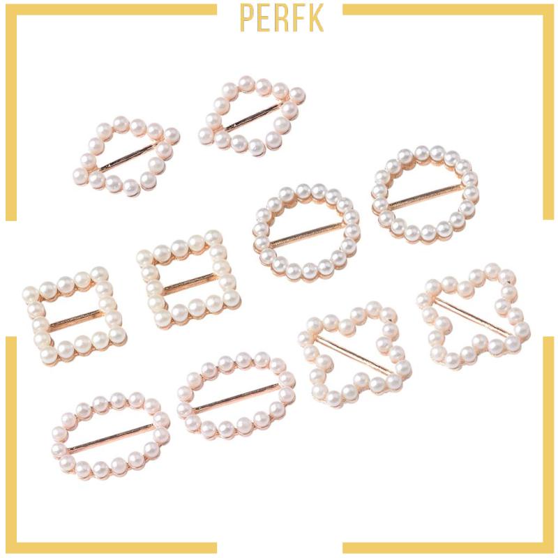 Bộ 10 Thẻ Đính Ngọc Trai Và Khóa Kim Loại Trang Trí Tiệc Cưới