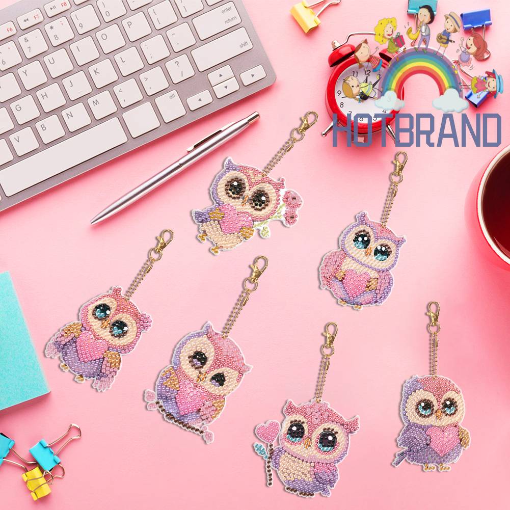 Set 5 Móc Khóa Hình Con Ong Đính Đá Dễ Thương