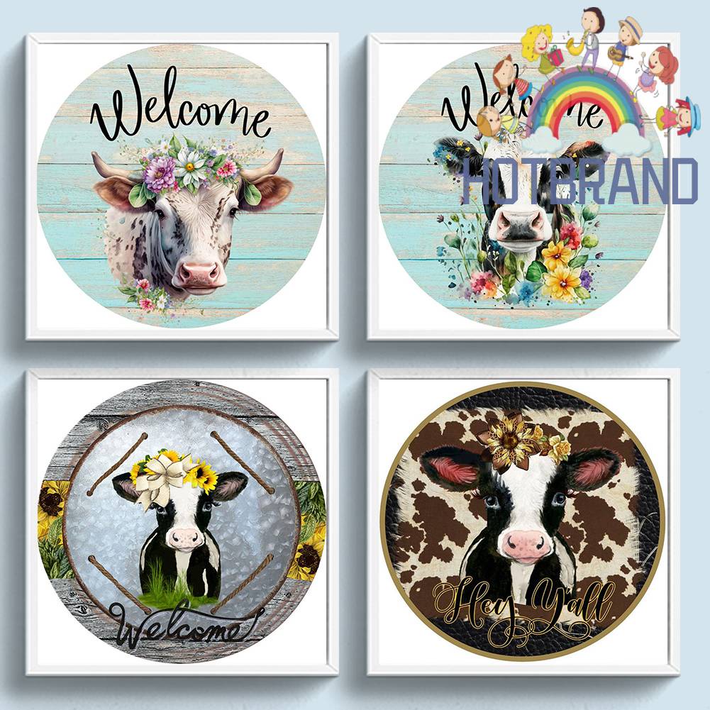 Tranh Đính Đá Kim Cương Toàn Bộ 5D DIY Hình Vẽ Bò