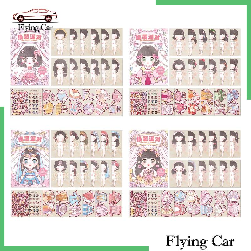 Bộ 4 Sticker Trang Trí Sổ Hình Công Chúa