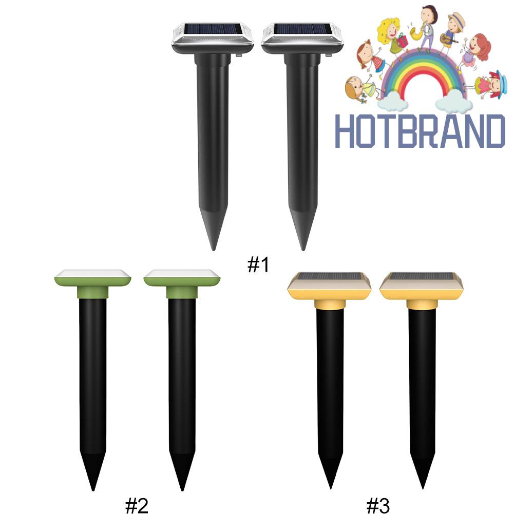 Set 2 Thiết Bị Phát Sóng Siêu Âm Đuổi Chuột Cho Sân Vườn