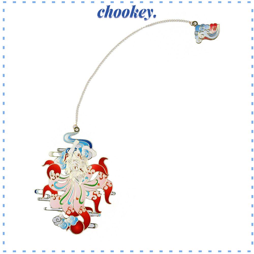 CHOOKEY Kẹp Đánh Dấu Trang Sách Bằng Kim Loại Thiết Kế Sáng Tạo