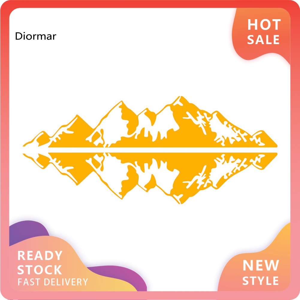 Miếng Dán Trang Trí Cửa Xe Hơi Bằng PVC Hình Ngọn Núi Độc Đáo