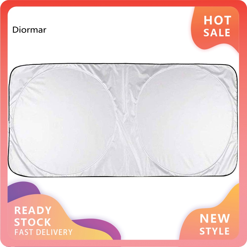 Vỏ Bọc Kính Chắn Gió Chống Tia UV Hai Vòng Tròn Cho Xe Hơi