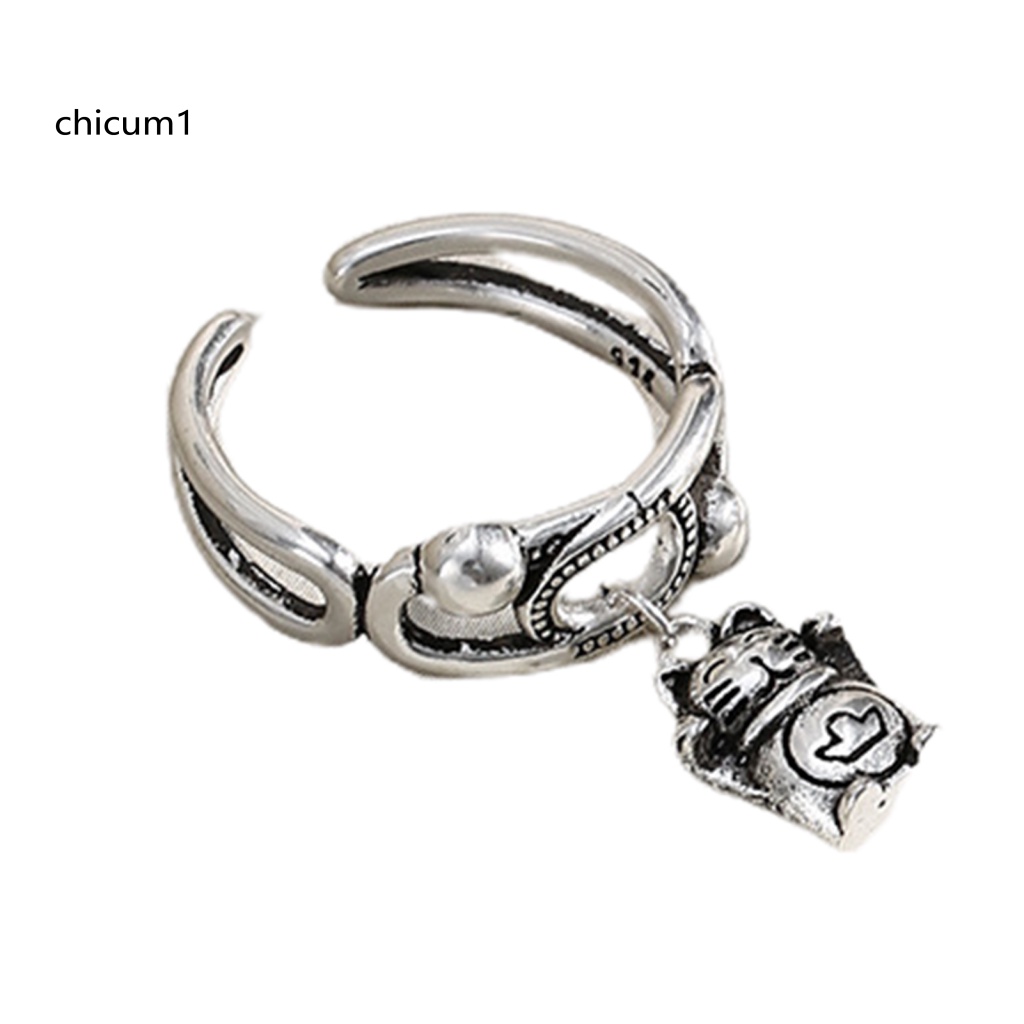 Nhẫn Cặp Đính Đá Nhân Tạo Thiết Kế Mở Dễ Dàng Điều Chỉnh Thời Trang