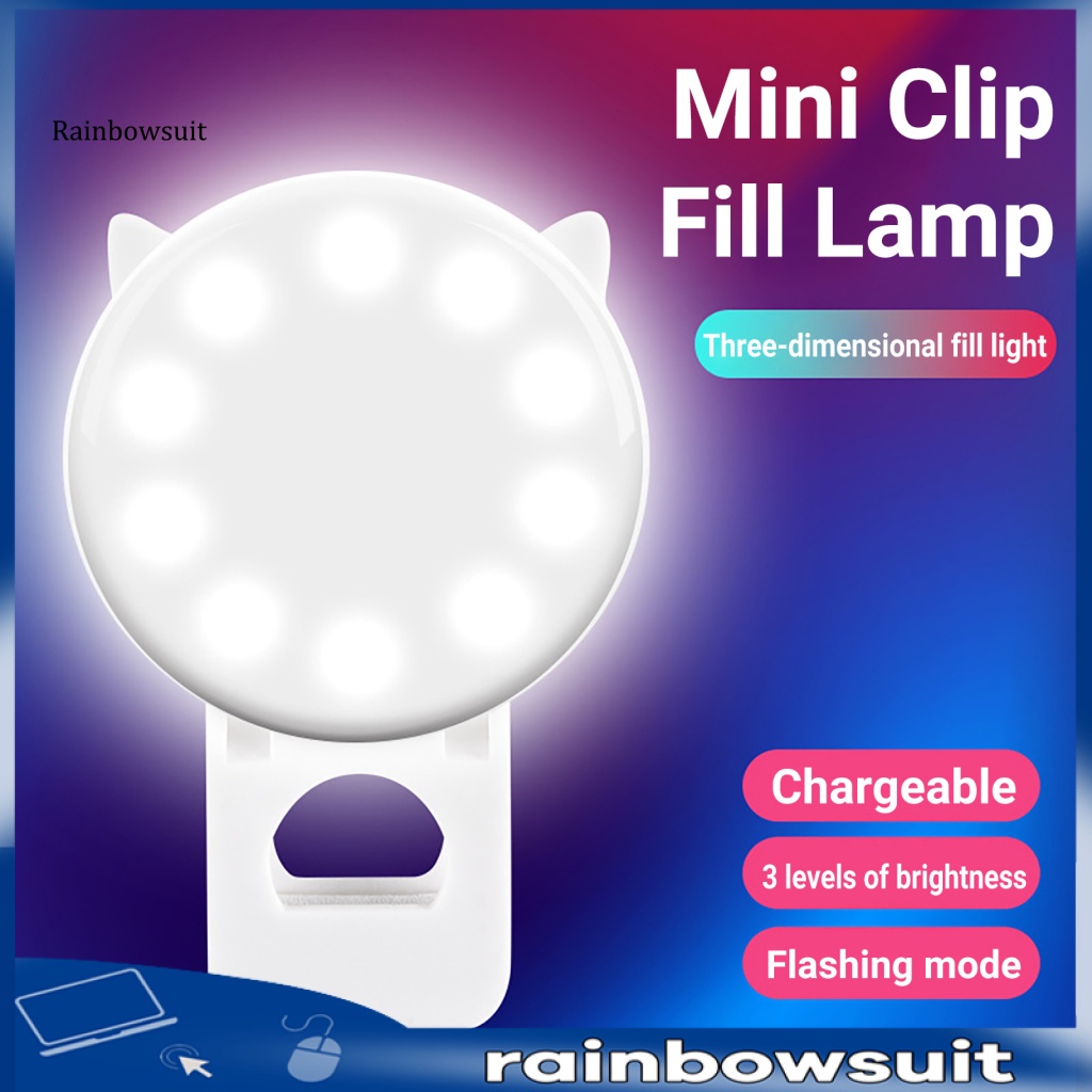 Đèn Chụp Ảnh Mini Chống Trượt Có Thể Điều Chỉnh Cho Điện Thoại