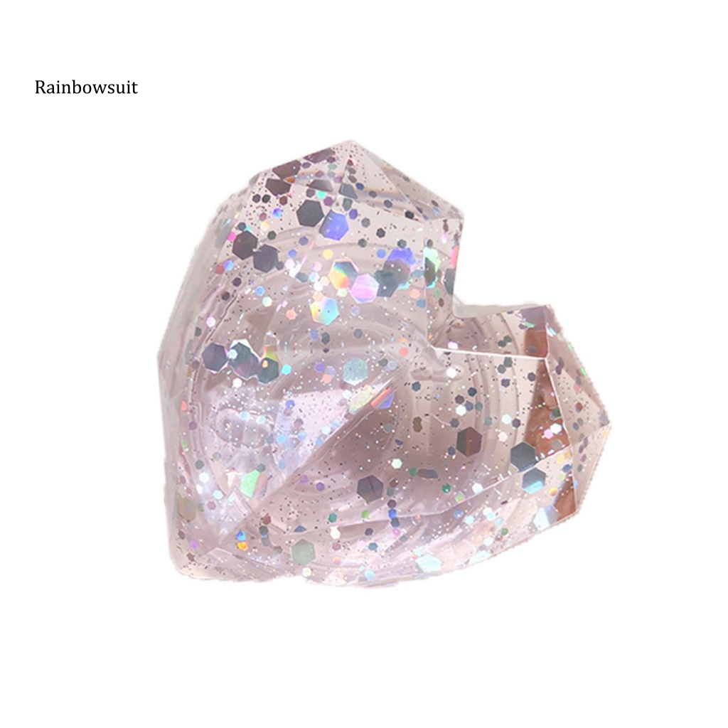 [RB] Giá Đỡ Điện Thoại Có Thể Gập Lại Hình Trái Tim 3D Kim Sa Nhiều Màu Sắc Thông Dụng Dành Cho Gia Đ