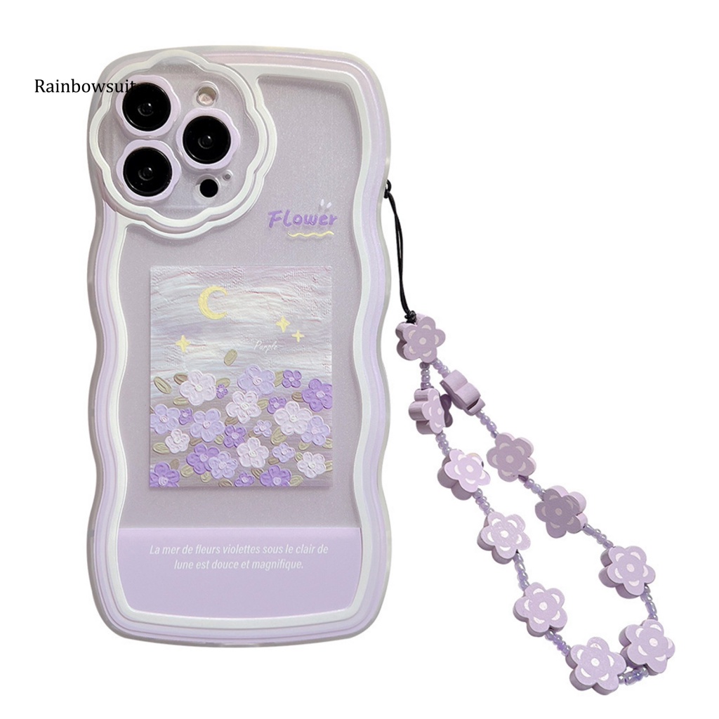 Ốp Điện Thoại Mềm Chống Sốc In Hình Tranh Sơn Dầu Có Vòng Đeo Tay Cho iPhone 14 / 14 Max / 14 Pro / 14 Pro Max