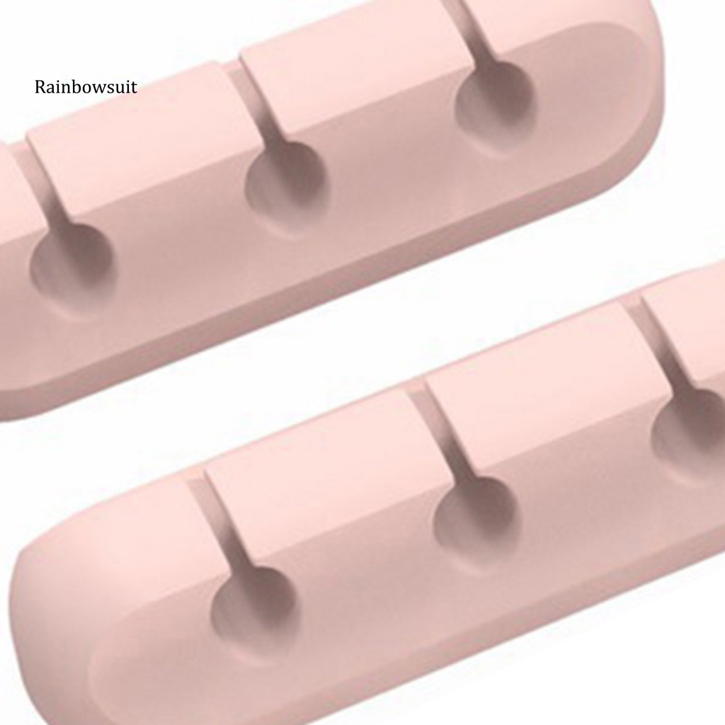 Giá Đỡ Dây Cáp Bằng Silicon Tự Dính Để Bàn Tiện Dụng