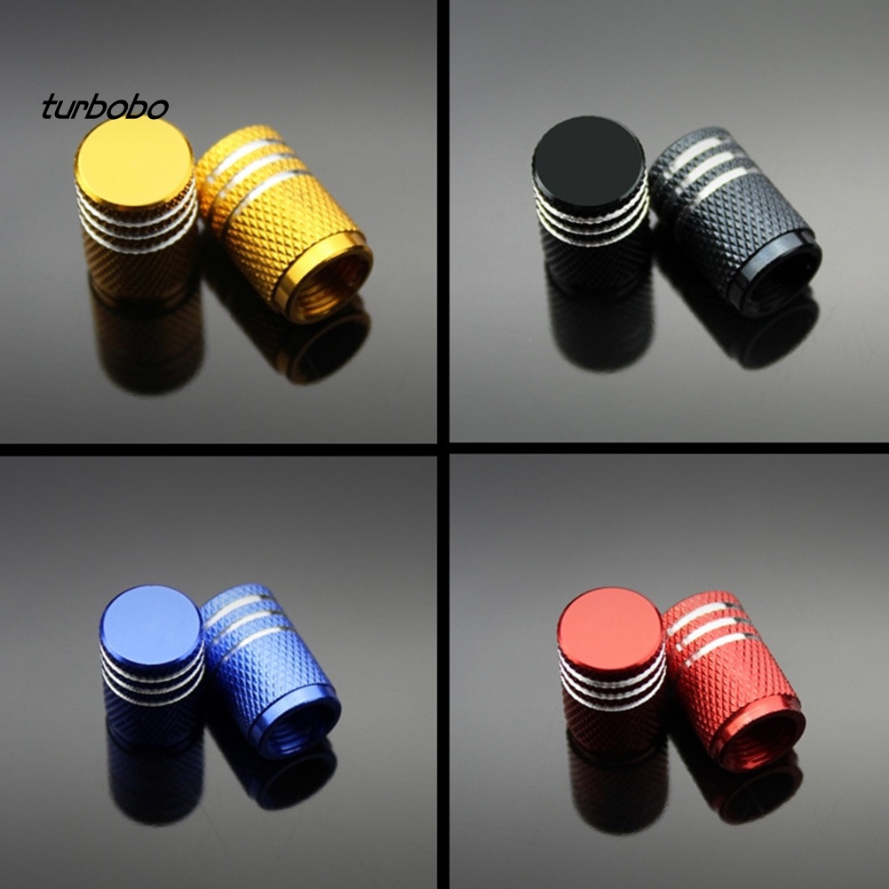 Bộ 4 Nắp Van Khí Bánh Xe Hơi Bằng Nhôm Chống Bụi Tiện Dụng Ốp