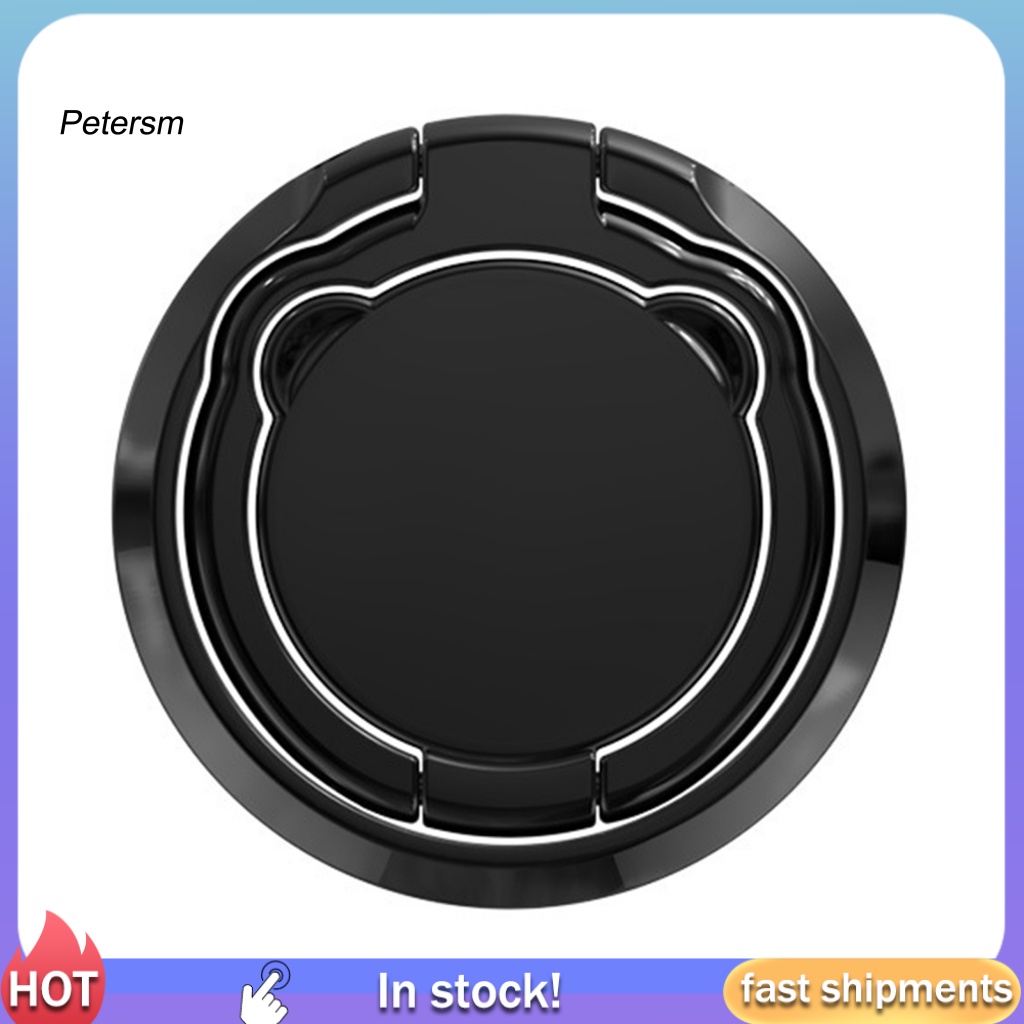 Giá Đỡ Điện Thoại Dạng Nhẫn Đeo Ngón Tay Bằng Nhựa PP Hình Gấu Dễ Thương