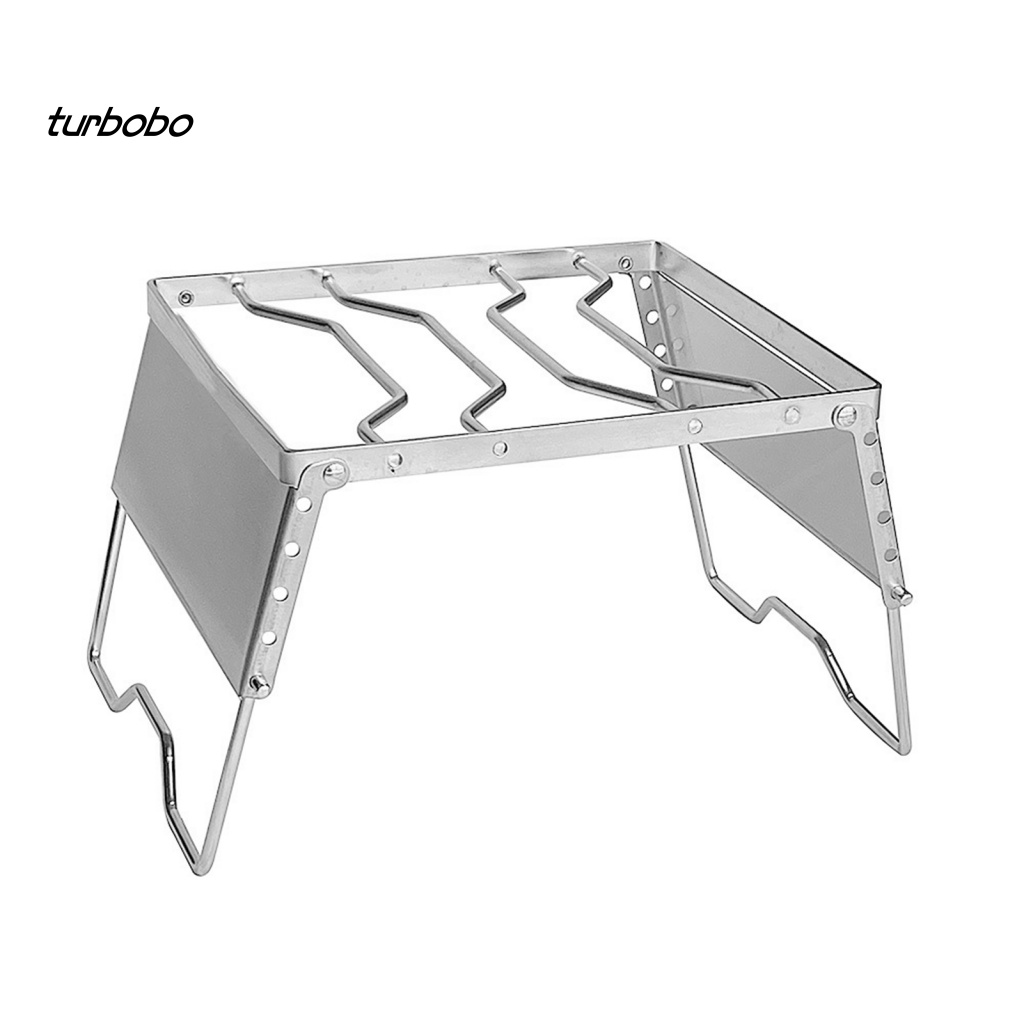 1 Bộ Giá Đỡ Bếp Lò Đa Năng Bằng Thép Không Gỉ Điều Chỉnh Được Dành Cho Cắm Trại